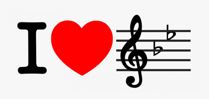 I Love Music Sign Vector Graphics - Love Music Clipart, HD Png Download, Free Download