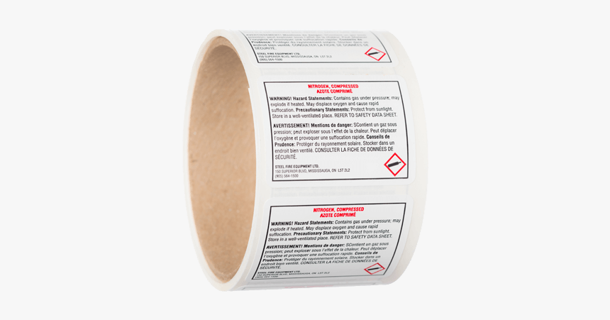 Nitrogen Cartridge Blank Label, Sds Format - Label, HD Png Download, Free Download