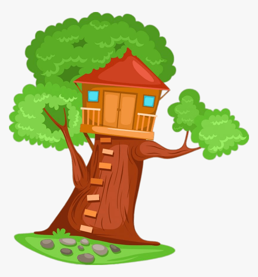 Portable House Tree Graphics Responsive Cartoon Network - Treehouse Clipart, HD Png Download, Free Download