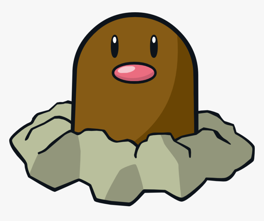 Diglett Pokemon Character Vector Art, HD Png Download, Free Download