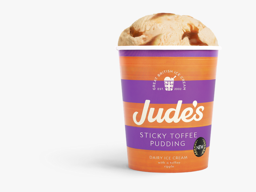 Jude"s New Stick Toffee Pudding Ice Cream, HD Png Download, Free Download