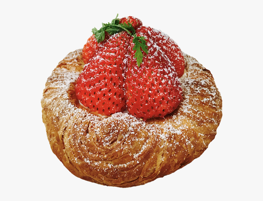 Cake, Tart, Strawberries, Pastries, Dessert, HD Png Download, Free Download