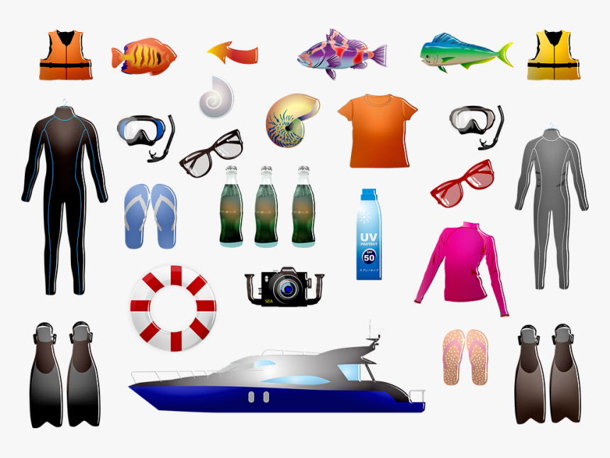 Scuba Diving, Clothes, Wetsuit, Snorkel, Boat, HD Png Download, Free Download