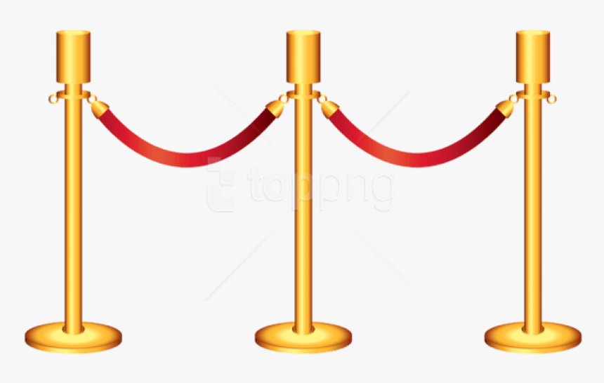 Free Png Download Golden Rope Barricade Transparent, Png Download, Free Download