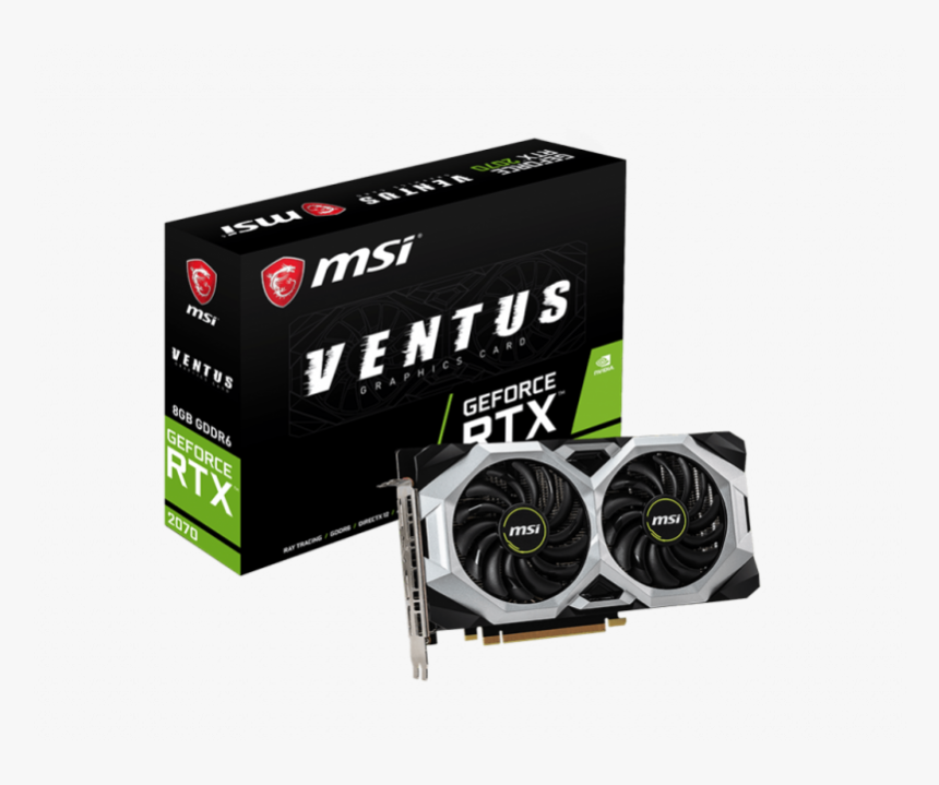 Msi Geforce Rtx 2070 Ventus 8g, HD Png Download, Free Download