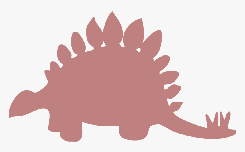 Silhouette, Pink, Stegosaurus, Ancient, Spikes, HD Png Download, Free Download