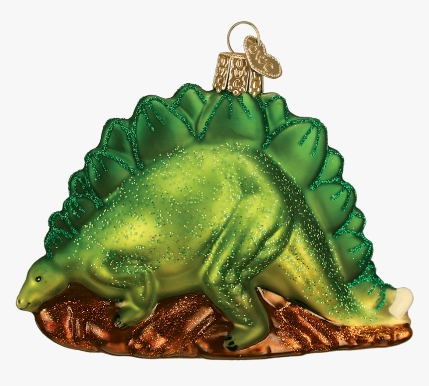 Stegosaurus Dinosaur Old World Glass Ornament, HD Png Download, Free Download