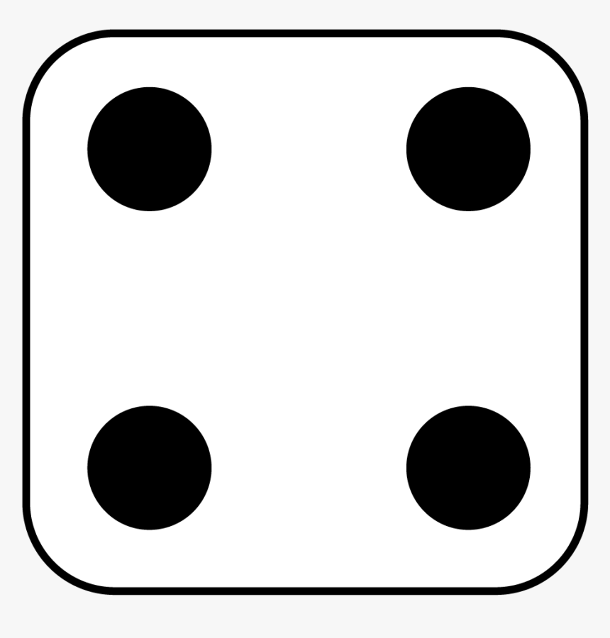 Dice Clipart 2 Dot, HD Png Download - kindpng