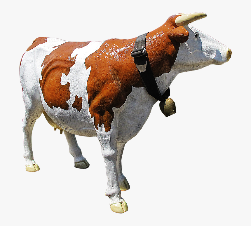 Cow, Cattle, Cowboy, Sculpture, Plastic, Artificial - Cow Message In Hindi, HD Png Download, Free Download