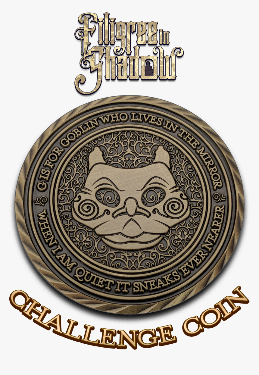 Filigree In Shadow - Challenge Coin, HD Png Download, Free Download