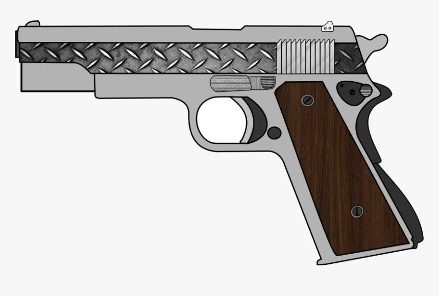 19 1911 Vector Gun Huge Freebie Download For Powerpoint - Firearm, HD Png Download, Free Download