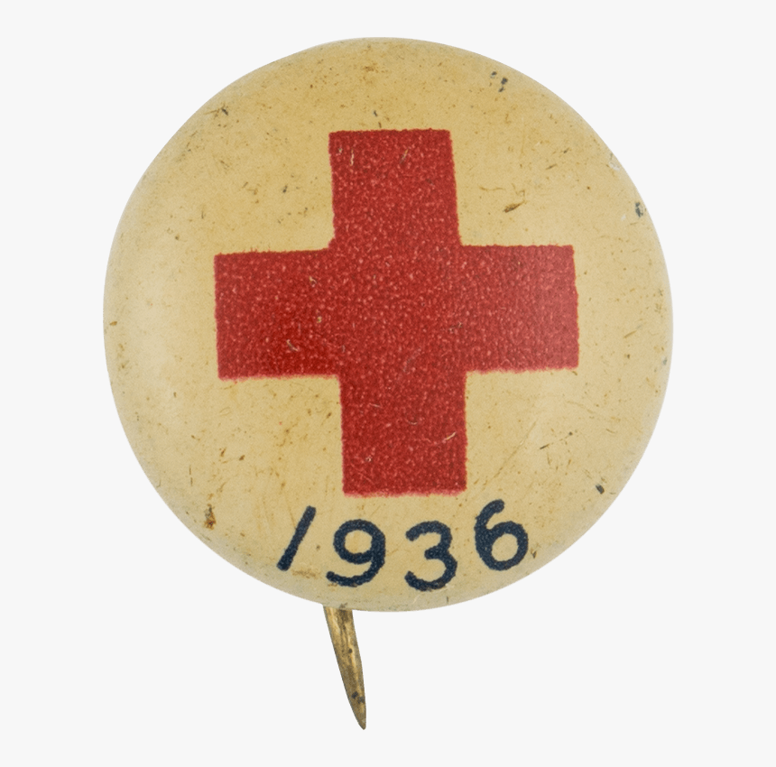 Red Cross 1936 Cause Button Museum - Emblem, HD Png Download, Free Download