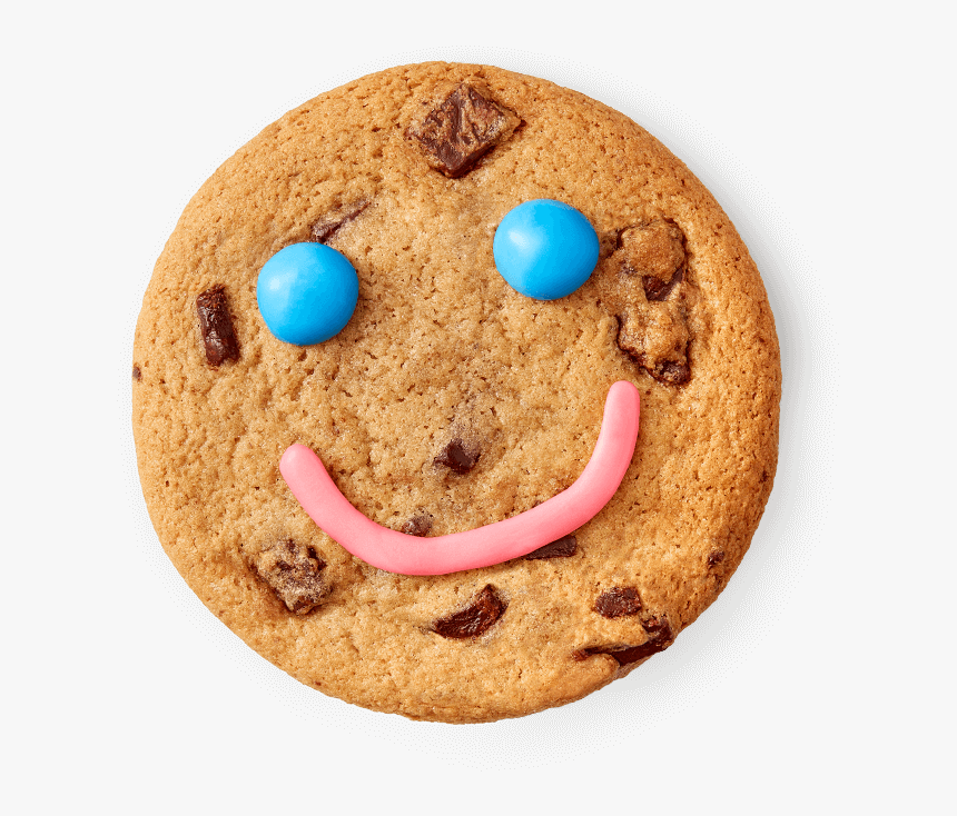 Smile Cookie Being Eaten To Reveal Its Price - Tim Hortons Smile Cookie, HD Png Download, Free Download