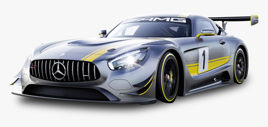 Gray Mercedes Benz Race Car - 2015 Mercedes Amg Gt3, HD Png Download, Free Download