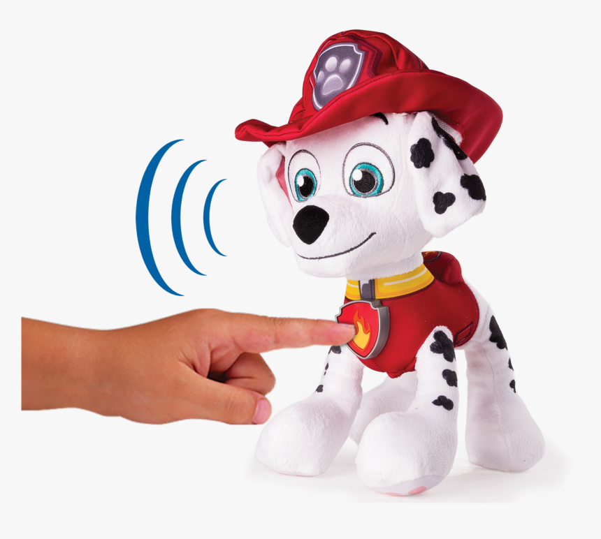 Paw Patrol Sprech Plüschfigur Marshall Paw Patrol Bei - Paw Patrol Real Talking Plush, HD Png Download, Free Download