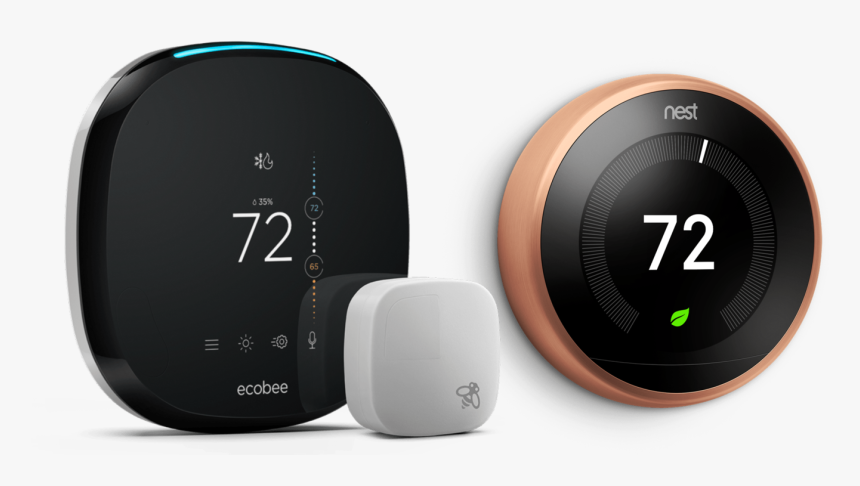 Transparent Thermostat Png - Ecobee4 Vs Nest, Png Download, Free Download