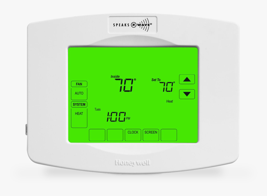 Z Wave Honeywell Thermostat, HD Png Download, Free Download