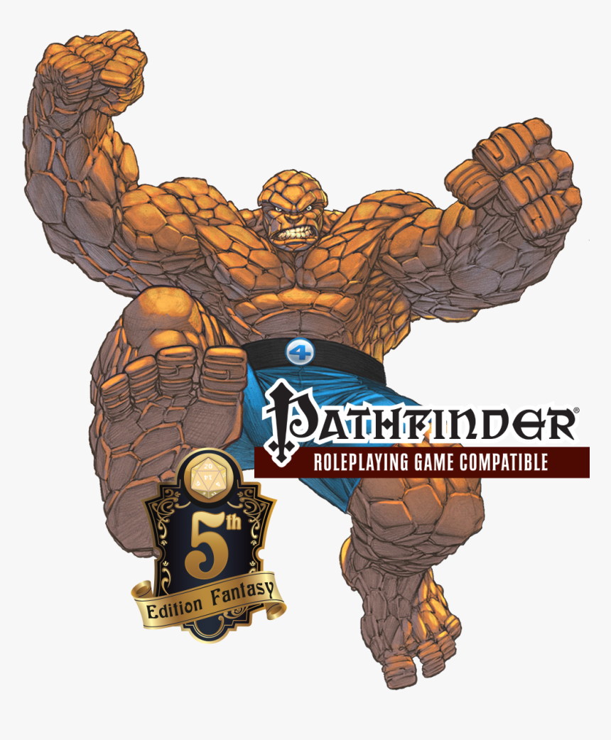 Marvel Thing Pathfinder Dnd 5e Marvel Thing - Fantastic Four Clip Art, HD Png Download, Free Download