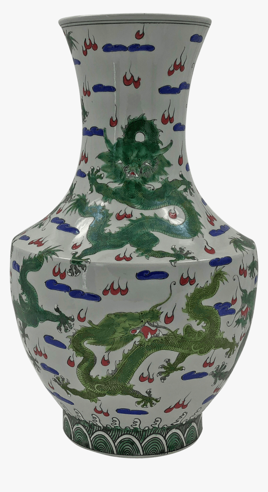 Chinese Green Dragon Hu-shaped Vase"
 Class= - Porcelain, HD Png Download, Free Download