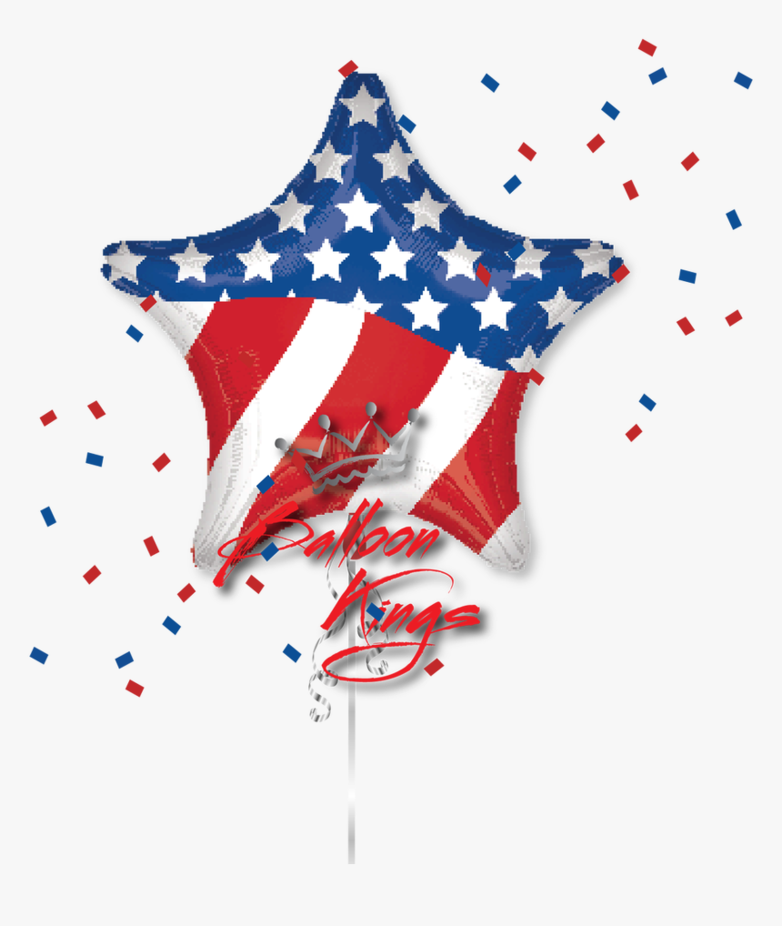 American Flag Star - Balloon, HD Png Download, Free Download