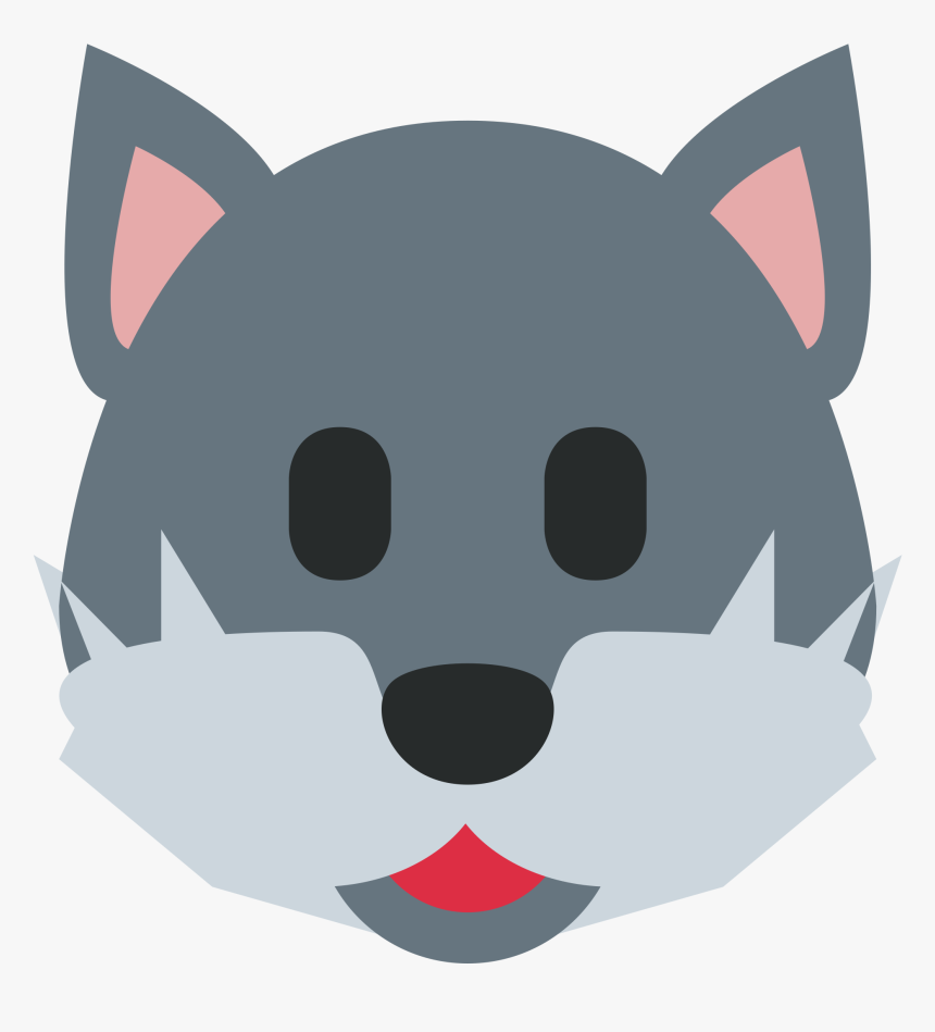 Wolf Face Sticker By Twitterverified Account - Lobo Emoji, HD Png Download, Free Download