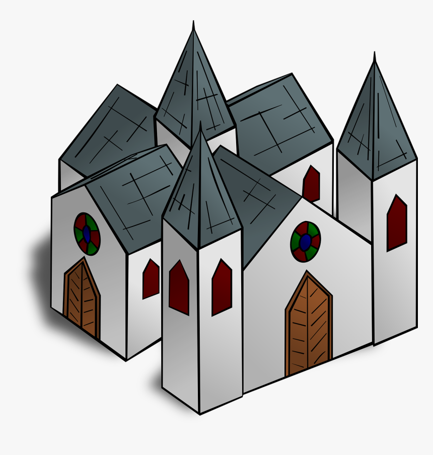 Cathedral - Clipart - Clip Art Cathedral, HD Png Download, Free Download