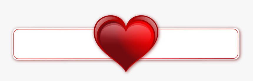 Heart Banner Png, Transparent Png, Free Download