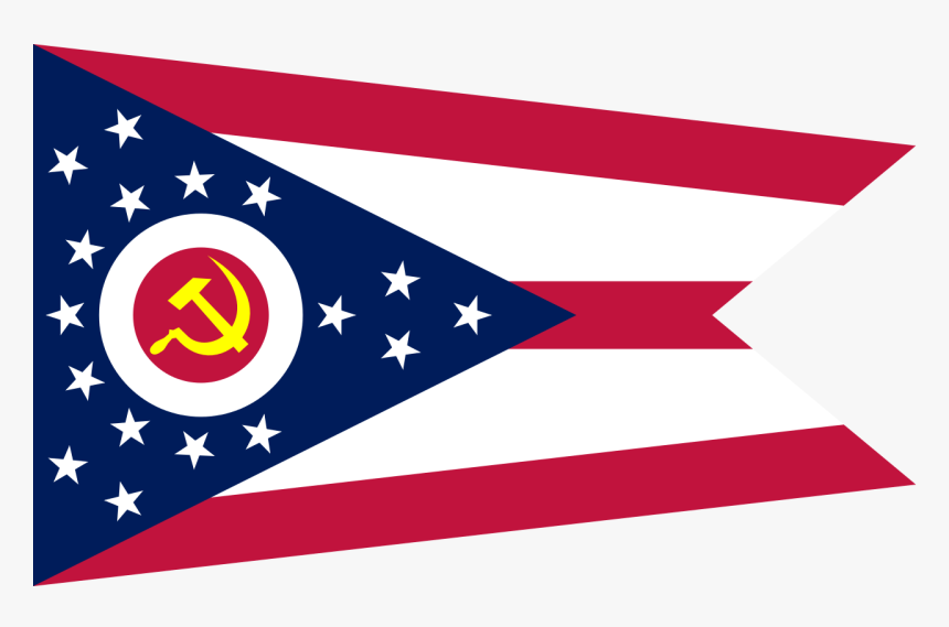 Ohio Communist Flag - Ohio State Flag, HD Png Download, Free Download