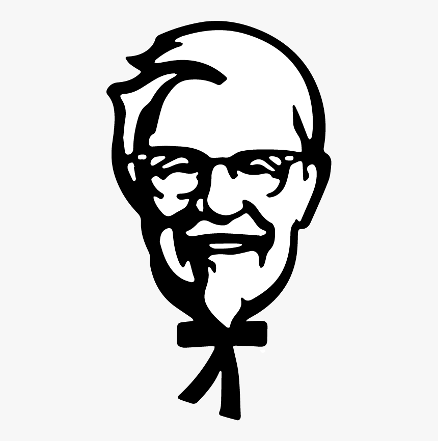 Colonel Sanders, Who"s Face Is Also A Brand Identity - Kfc Logo, HD Png Download, Free Download