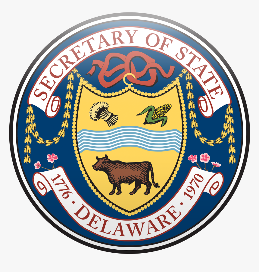Delaware Department Of State Logo Delaware Secretary Office Seal, HD