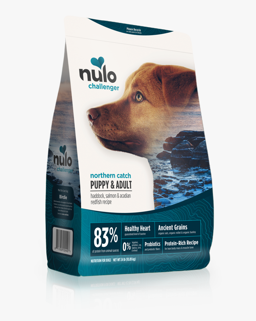 Challenger High Meat Kibble Haddock, Salmon & Acadian - Nulo, HD Png Download, Free Download