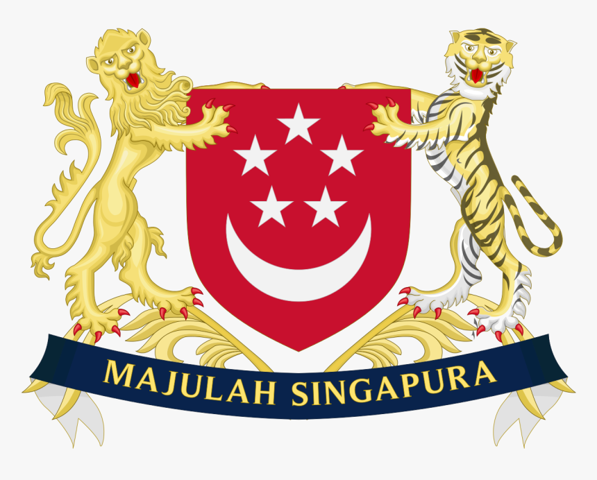 Coat Of Arms Of Singapore - Coat Of Arms Singapore, HD Png Download, Free Download