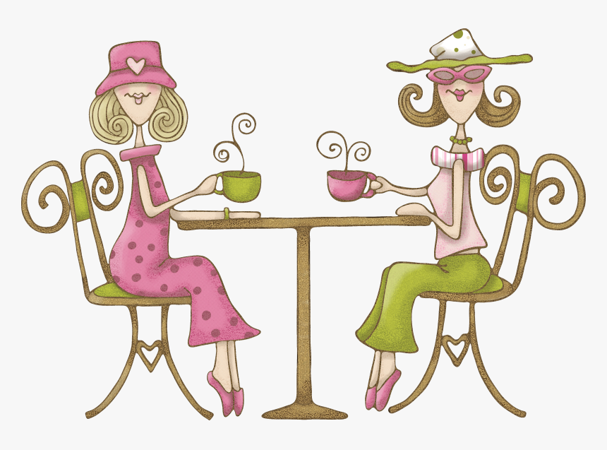 Women"s Night Out - Ladies Afternoon Tea Cartoon, HD Png Download, Free Download