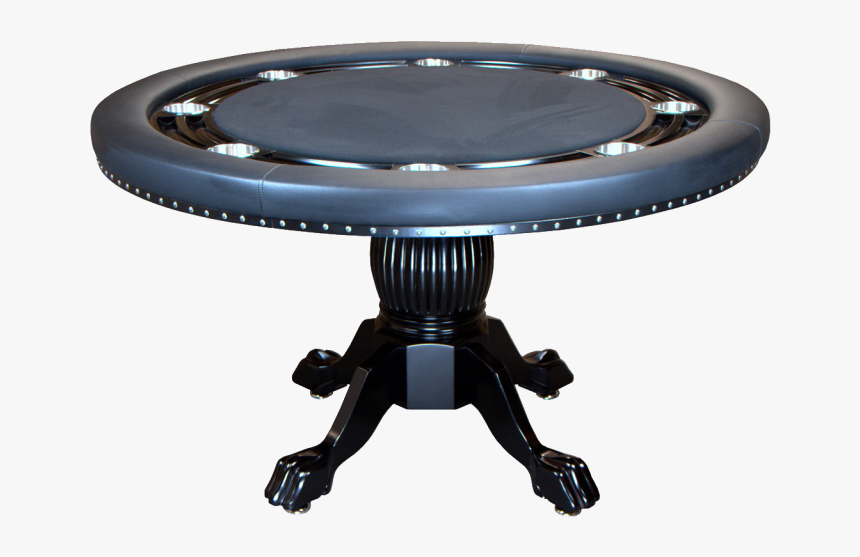 Transparent Round Table Png - Black Wood Poker Table, Png Download, Free Download