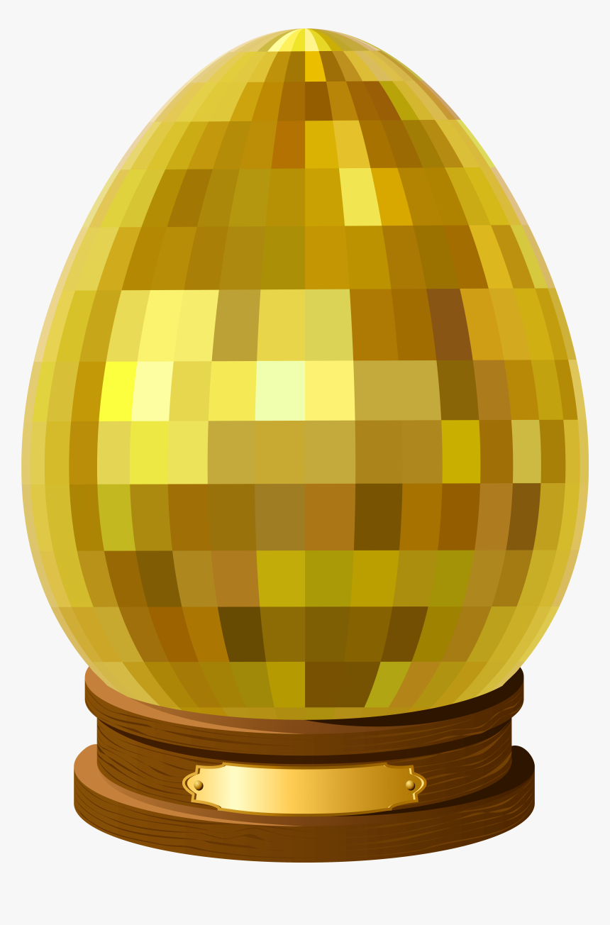 Golden Eeaster Egg Statue Transparent Png Clip Art - Sphere, Png Download, Free Download