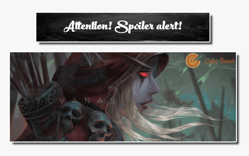 Attention Spoiler Alert - Sylvanas Windrunner Fan Art, HD Png Download, Free Download