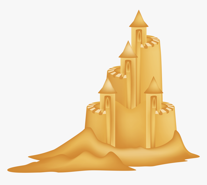 Free Sand Castle Clip Art - Sand Castle Clip Art, HD Png Download, Free Download