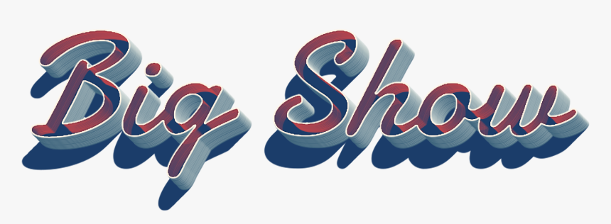 Big Show 3d Letter Png Name - Calligraphy, Transparent Png, Free Download