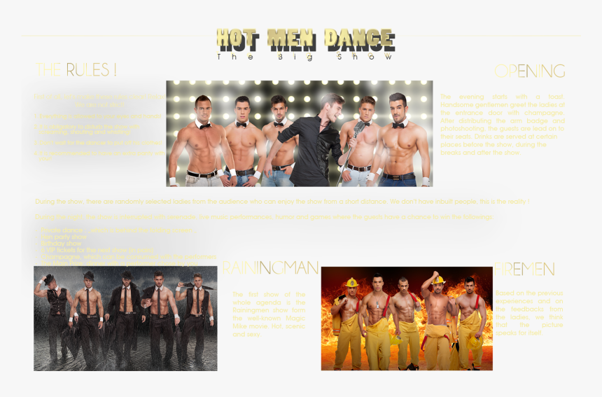 Hot Men Dance - Flyer, HD Png Download, Free Download