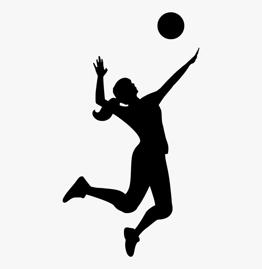 Medium Image Png - Volleyball Silhouette, Transparent Png, Free Download