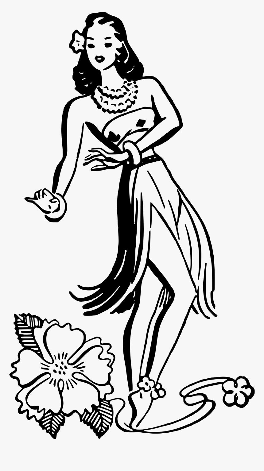 Hula Dancer By Liftarn - Hula Girl Free Vector, HD Png Download, Free Download