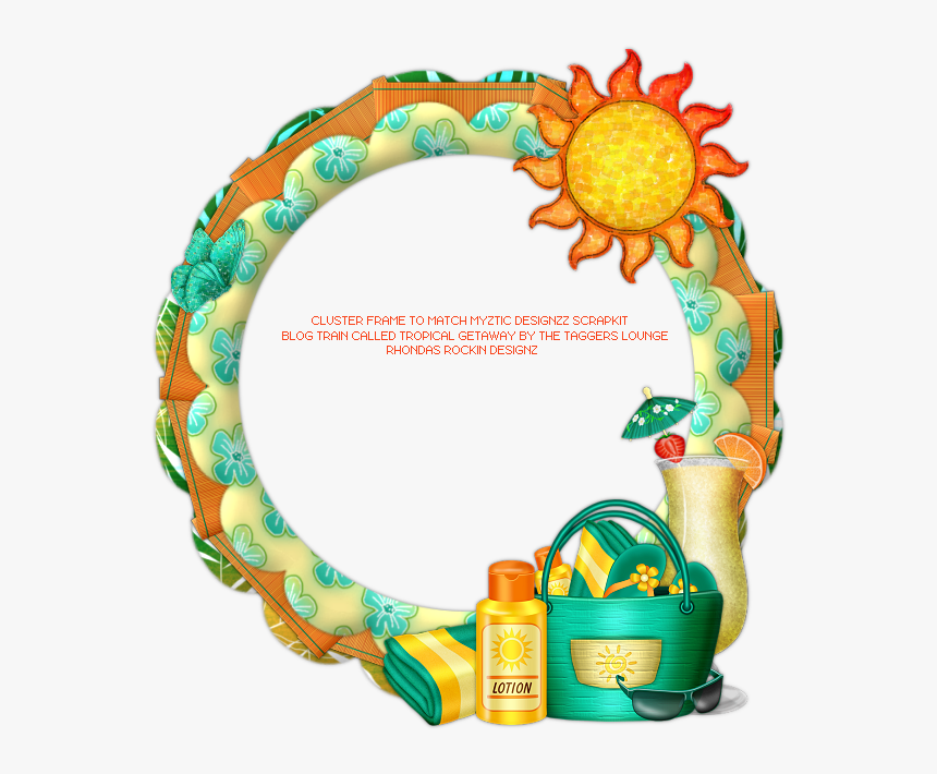 Transparent Tropical Border Png - Circle, Png Download, Free Download