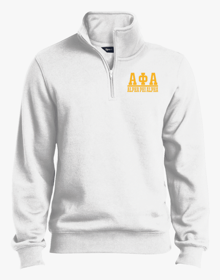 Alpha Phi Alpha Quarter-zip Embroidered Sweatshirt - Quarter Zip Sweatshirt, HD Png Download, Free Download