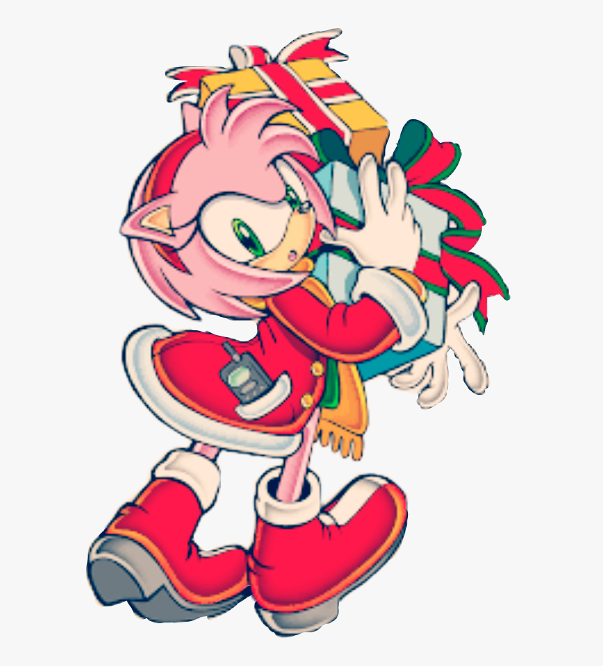 Christmas Amy Art From Sonic Adventure 2 - Amy Rose Sa2, HD Png Download, Free Download