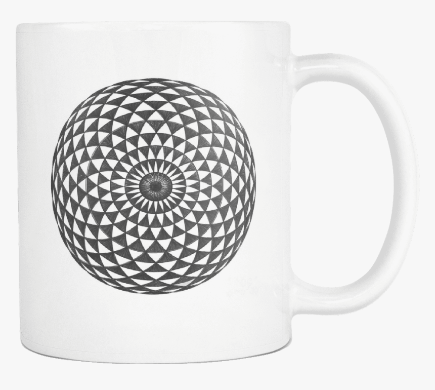 Sacred Geometry Mugs - Geometry Art Black And White, HD Png Download, Free Download