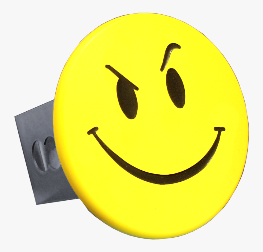 Au-tomotive Gold Smiley Face With Smirk Yellow Trailer - Smirk, HD Png Download, Free Download