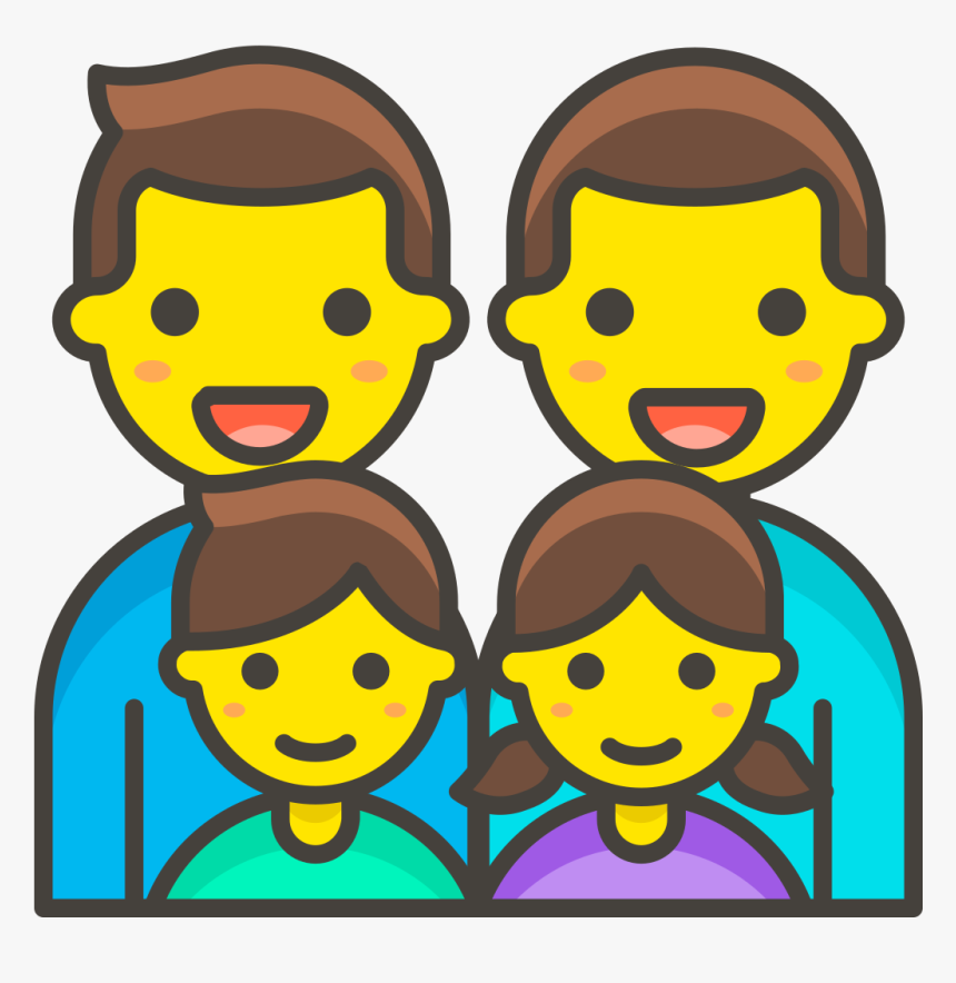 311 Family Man Man Girl Boy - Emojis De Familia, HD Png Download, Free Download