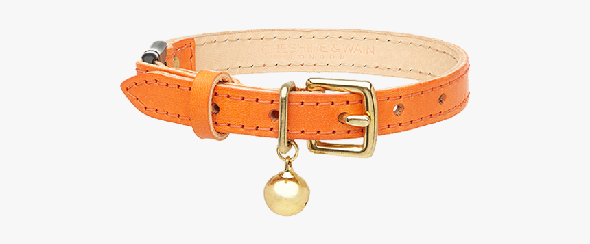 Tempesti Leather Cat Collar Orange - Collar, HD Png Download, Free Download