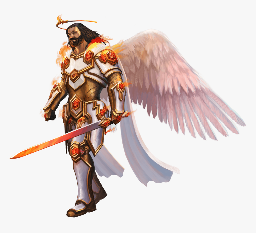 Transparent Angel Warrior Png Powerful Angels Png Download Kindpng