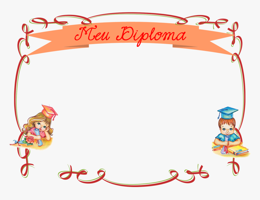 Clip Art Para Diploma Infantil Trisa - Certificado Infantil, HD Png Download, Free Download